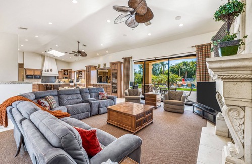 Bermuda Dunes Casa | Privately Gated 2.3 Acre, Tuscan Villa Resort Property, View, pool and12' Slide!!