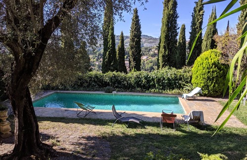 Auribeau-sur-Siagne Villa | Villa provenzal, jardín, piscina privada, gran vista