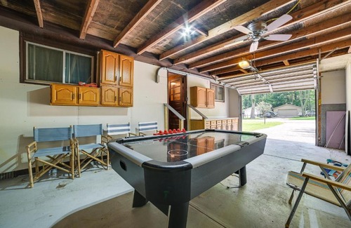 Prudenville Casa | Prudenville Family Home with Game Room and Fire Pit!