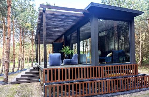 gmina Grabow nad Pilica Apartamento | Przeszklony Tiny House w Lesie