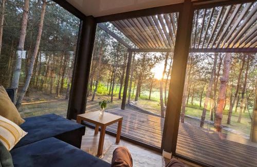 gmina Grabow nad Pilica Apartamento | Przeszklony Tiny House w Lesie