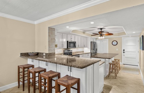 Sanibel Condominio | Penthouse remodelado de lujo frente al golfo + terraza privada -