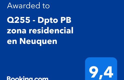 Neuquen Apartamento | Q255 - Dpto PB zona residencial en Neuquen