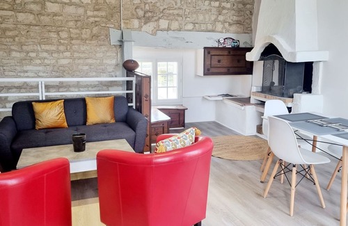 Jarnac Cabaña | Gîte-Baño con ducha-Vista al rio