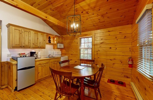 Northport Cabina | Quaint dog-friendly cabin getaway with firepit, AC, kitchen, & hiking