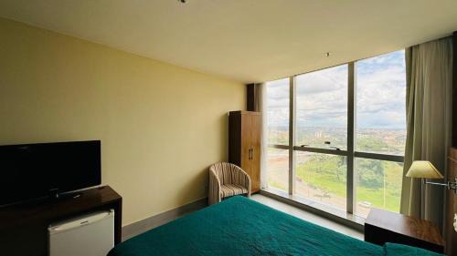 Taguatinga Hotel | Quarto Mobiliado no Hotel Go Inn Taguatinga com Wi-Fi, Ar Condicionado e Estacionamento Grátis