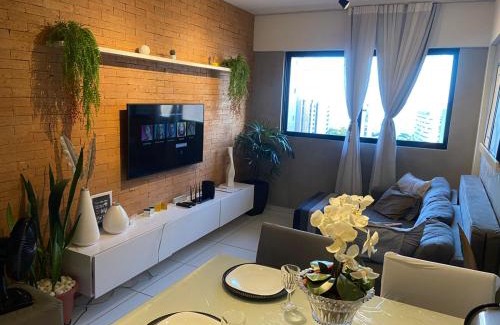 Ponta Verde Apartamento | QUARTO/SALA COM VISTA P/O MAR DE PAJUÇARA