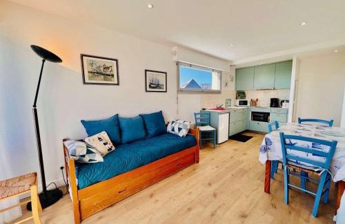 Quiberon Apartamento | Quiberon : Studio 4 pers, balcon, animaux admis, parking - FR-1-478-145