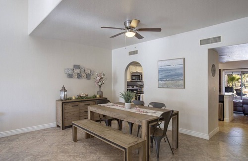 Dobson Ranch Casa | Quiet Desert Oasis on Golf Course w/ Heated Pool