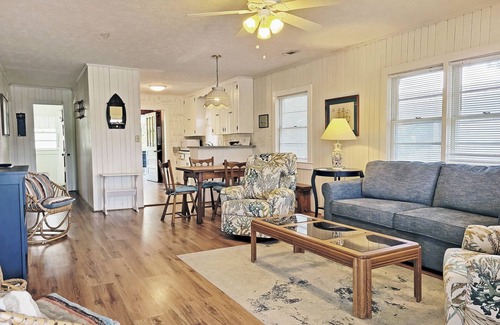 Litchfield by the Sea Casa | Raised Beach House, Easy Walk to Beach, 2 Screen Porches, Hammock, Dog Friendly