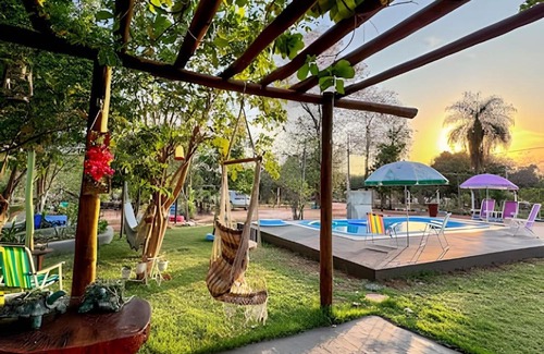 Aquidauana Casa | Rancho com piscina e vista para o Paxixi