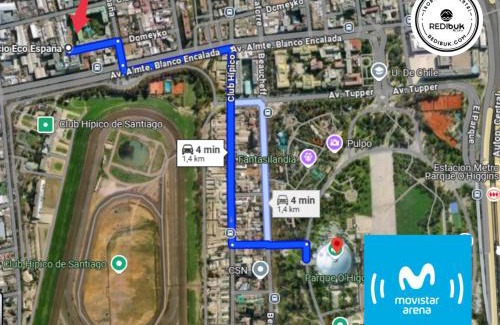 Downtown Santiago Apartamento | Rbk° Moderno depto. cerca del Movistar Arena