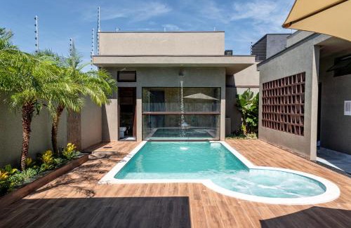 Olimpia Casa | Recanto Oásis - 3 Suítes, Piscina Aquecida com Sauna