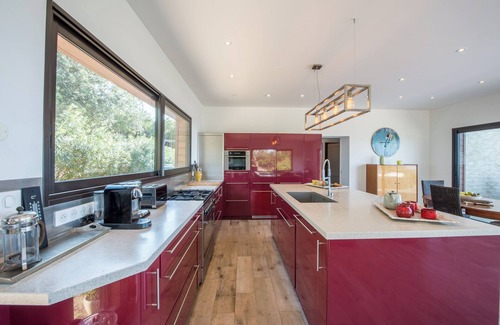 Coti-Chiavari Villa | Recent villa, sea and gulf view, heated pool, terraces, 10' from beaches