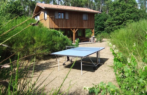 Vielle-Saint-Girons Casa | Recientes casa de madera entre el océano y el bosque para 7 personas