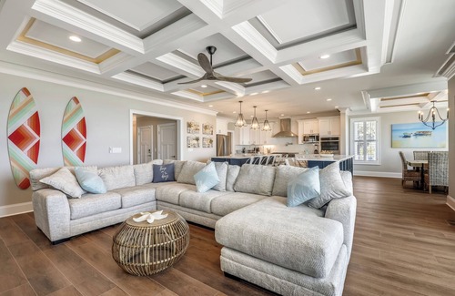 Atlantic Beach Casa | Reduced Rates @ Bailey's Lighthouse - Luxury Ocean Front Home - Pool, Hot Tub, Game Room - 7 Bed/7.5 Bath
