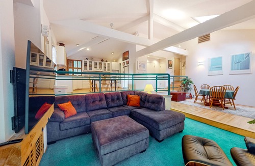 Crescent City Casa | Redwood retreat with large deck, grill, AC, & art collection - dog-friendly