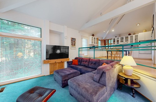 Crescent City Casa | Redwood retreat with large deck, grill, AC, & art collection - dog-friendly