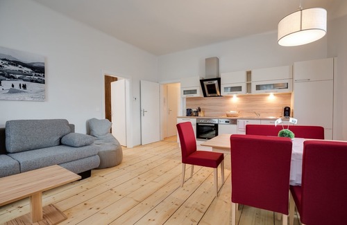 Mitterbach am Erlaufsee Apartamento | Vacaciones relajadas en el centro histórico de Mitterbach: apartamento de 60 m2 con camas con somier