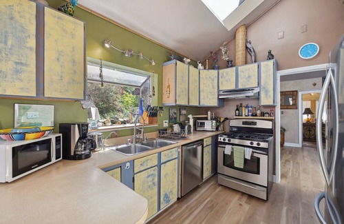 Lagunitas Casa | Relaxing redwood forest home with hot tub and sauna at Lagunitas Creek