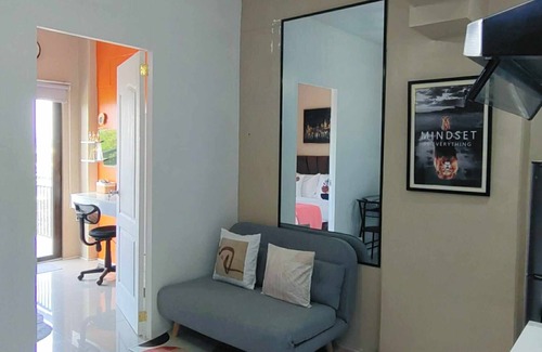 Basak Apartamento | Relaxing 1BR w/ Balcony + Sofa Bed/Free Pool & Gym/ 20 Mins to Beach.