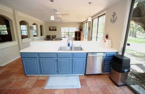 Cedar Lane Casa | Relaxing Caney Creek views or just minutes from the beach!