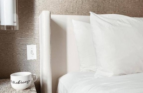 Near North Side Hotel | Relaxing King Stay! Pet-friendly Property w/Gym | Steps to Chicago Riverwalk!
