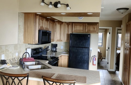 Lead Condominio | Remodelado totalmente amueblado condominio descalzo Resort en Terry Peak Ski Reifts!