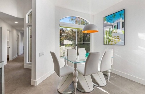 Cathedral City Casa | Remodeled Home With Golf Course View, Modern Pop Art Vibe!