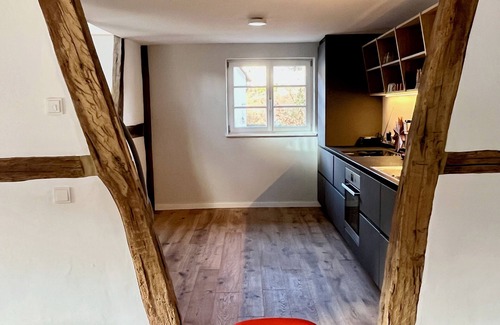 Nothweiler Casa | Renovated half-timbered house, Nothweiler house, old barn, traditional and modern