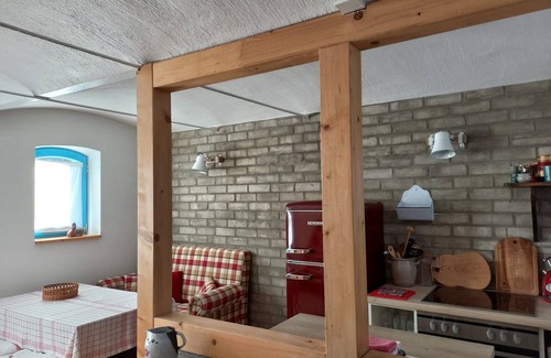 Laasow Apartamento | Alquiler-Tradicional-Baño Privado-Vista al Jardín-Klinkerhaus Schweinestall