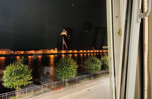 Sankt Goar Apartamento | Rheinromantik mit Blick auf die Burg Katz, bis 4P