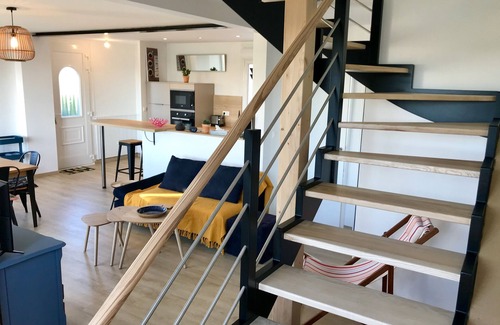 Kerroch Casa | Casa Riantec con vista al mar para 8 personas.