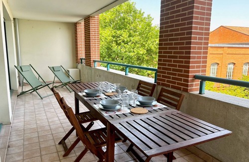 Amidonniers - Caffarelli Apartamento | Rio L'Aïga - Superbe terrasse sur Garonne