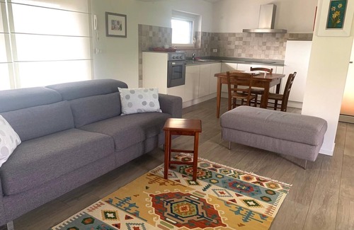 Ragogna Apartamento | Casa fluvial rodeada de vegetación.