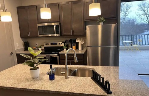 Indianapolis Apartamento | River Views & Monon Trail Steps Away: Chic Oasis
