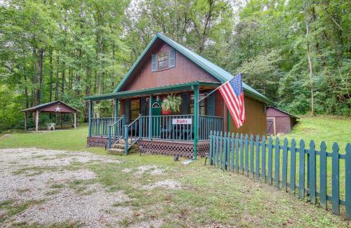 Briceville Casa | Riverfront Briceville Cabin with Patio and Fire Pit!