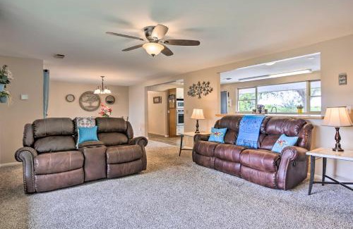 Los Fresnos Casa | Riverfront Family Home Yard, Orchard, Dock!