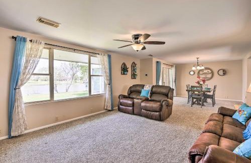 Los Fresnos Casa | Riverfront Family Home Yard, Orchard, Dock!