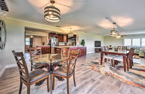 Brown Island Casa | Riverfront Home w/ Dock & Deck, Pets Welcome!