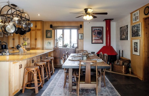 New Buffalo Casa | Riverfront Retreat, Walk to Beach + Downtown, Hot Tub, Kayaks & Bikes!