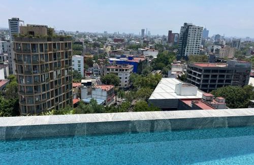 Roma Norte Apartamento | Roma Norte, pool, gym, rooftop, coworking, balcony & parking
