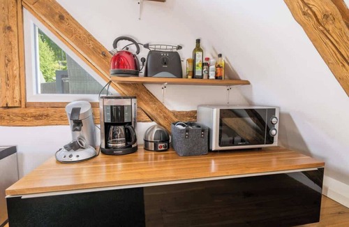 Schonach im Schwarzwald Apartamento | Romantic maisonette apartment with sauna, fireplace, campfire and large garden
