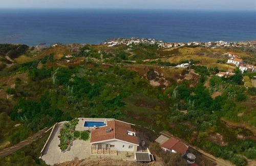 Pomos Villa | Romantic 3-bed villa w/fireplace & pool overlooking the Mediterranean