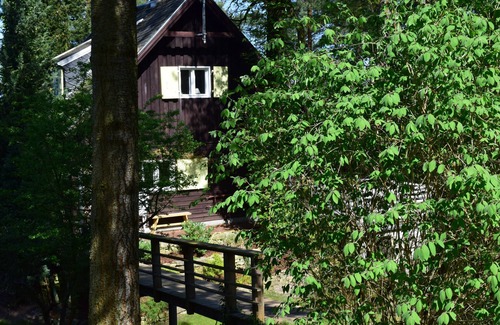 Schwielowsee Casa | Casa romántica con vistas al lago para 4 personas. Wi-Fi gratuito. Gran jardín