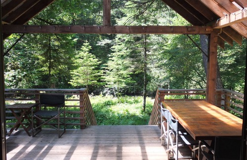 Rhododendron Cabina | Restaurada Cabin Streamside Romántico, Bañera de hidromasaje, conexión Wi-Fi