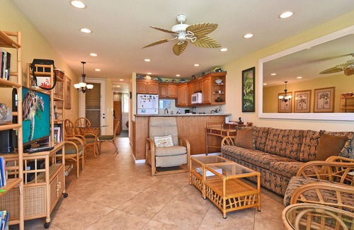 Napili Condominio | ¡Romántico! Condominio con aire acondicionado frente al mar # 114, planta baja Honokeana Cove.