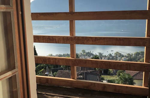 Brione sopra Minusio Cabaña | Romántica casa de vacaciones en el Tesino en el Lago Maggiore con una fantástica vista al lago