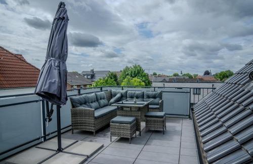 Rheda-Wiedenbruck Apartamento | Roof-Suite 03 I Aufzug I Smart-TV I Balkon I WiFi