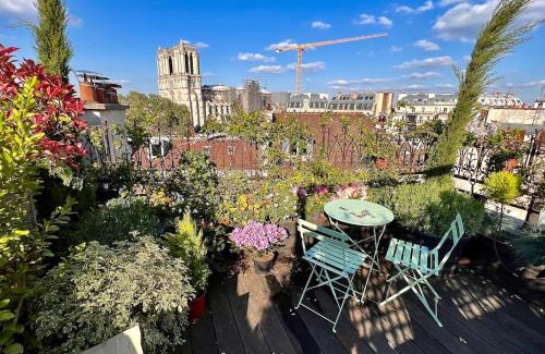 Sorbonne Apartamento | Rooftop Triplex with Garden at Notre Dame